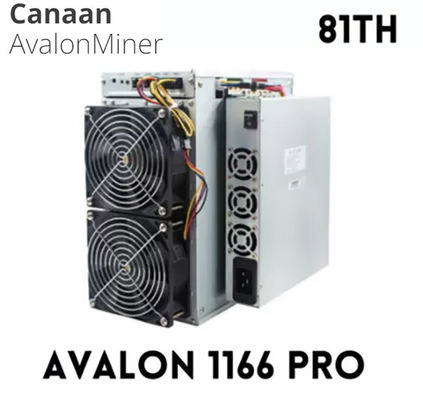 Mesin Penambang Asic Bitcoin BTC Canaan Avalon 1166 Pro ke-68 ke-72