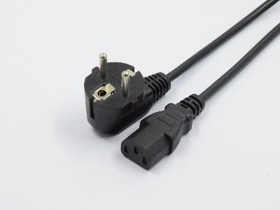 Komponen Penambang ASIC Hitam CE, Kabel Listrik Antminer M21s 1,5 Meter