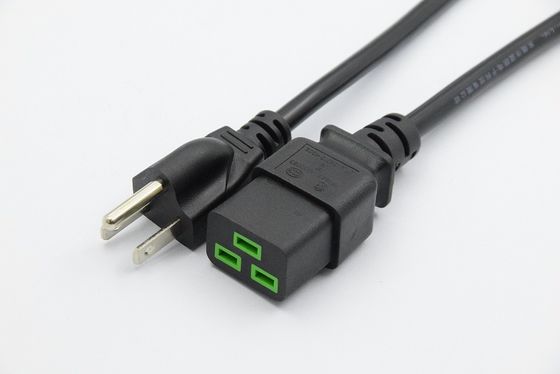 Komponen Penambang ASIC Hitam CE, Kabel Listrik Antminer M21s 1,5 Meter