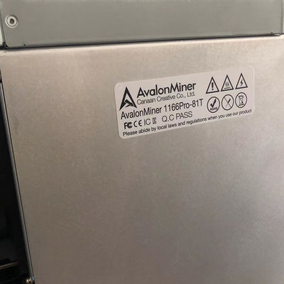 Canaan Avalon 1166 Pro 81t, penambang blockchain Bitcoin Asic Mining Machine