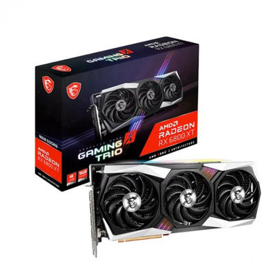 Rig Penambangan 2360MHz Kartu Grafis Non LHR Radeon RX 6800 XT 16GB GDDR6