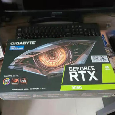 Kartu Video Grafis Tiga Penggemar NVIDIA Gigabyte RTX 3060 GAMING OC 12G GDDR6